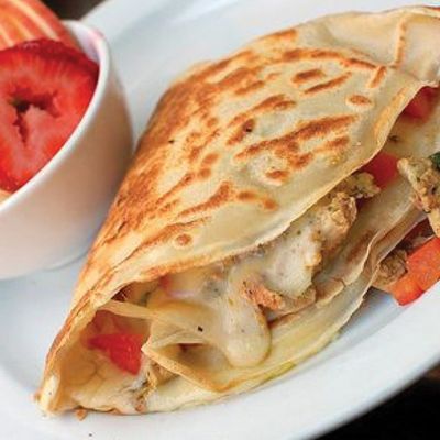 Chicken shawarma crepe