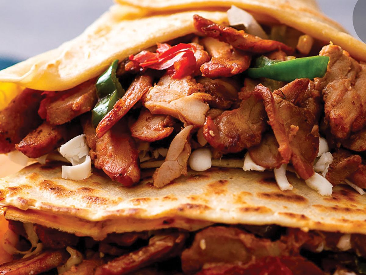 Chicken shawarma crepe