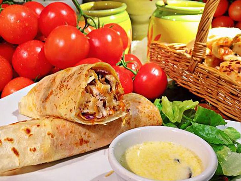 Grilled Chicken Shawerma Crepe
