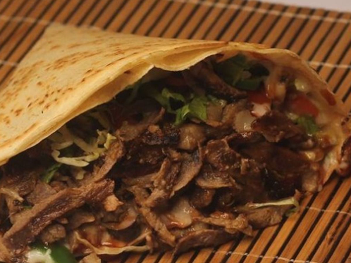 meat shawerma crepe