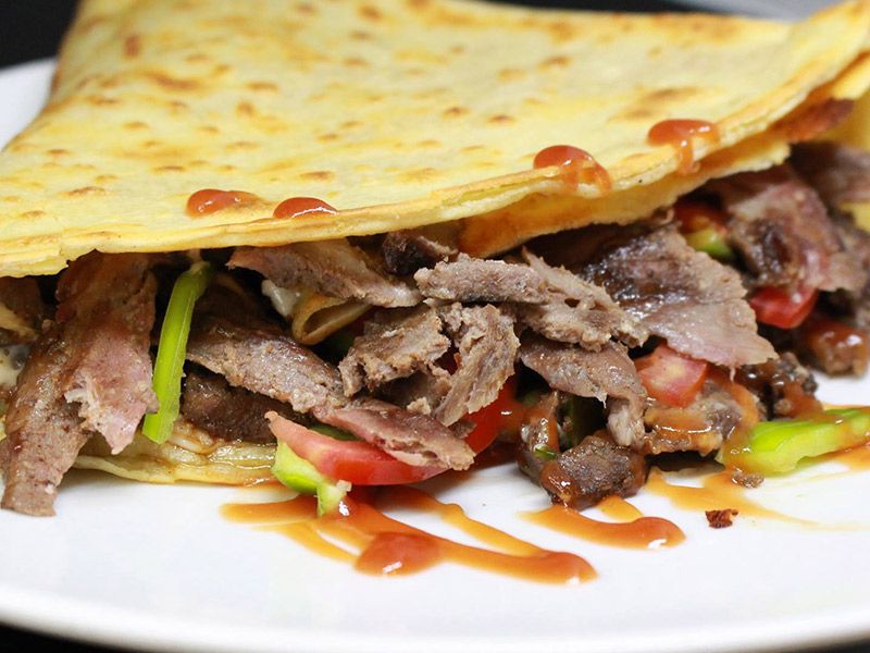 Meat Shawerma Crepe