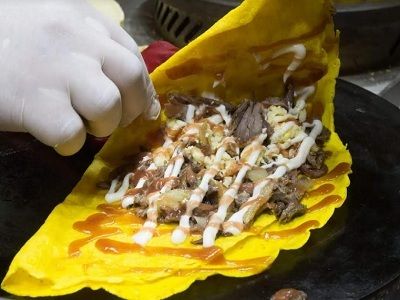 Meat Shawerma Crepe