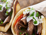 Meat Shawerma With French Fries Crepe