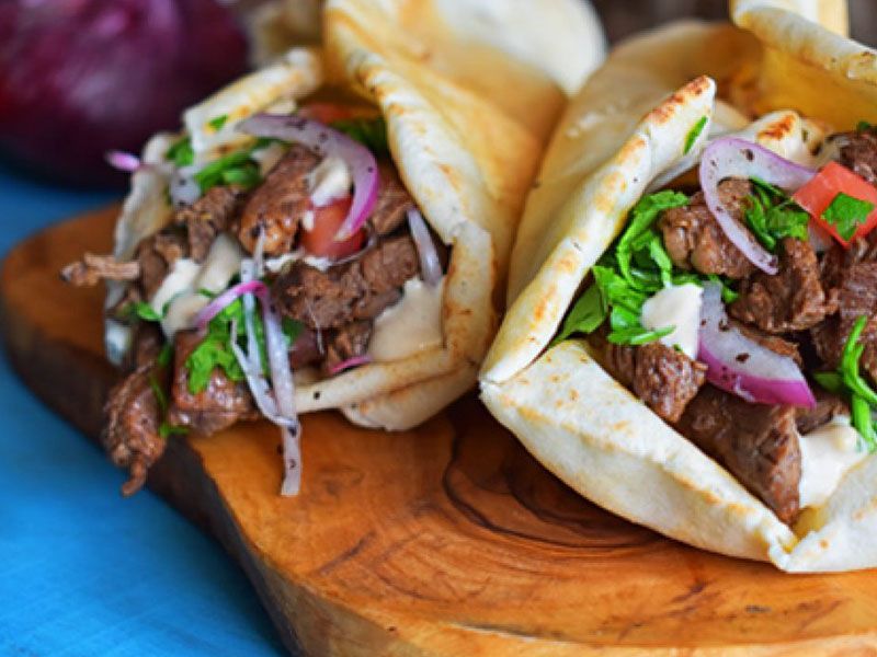 Meat Shawerma Crepe