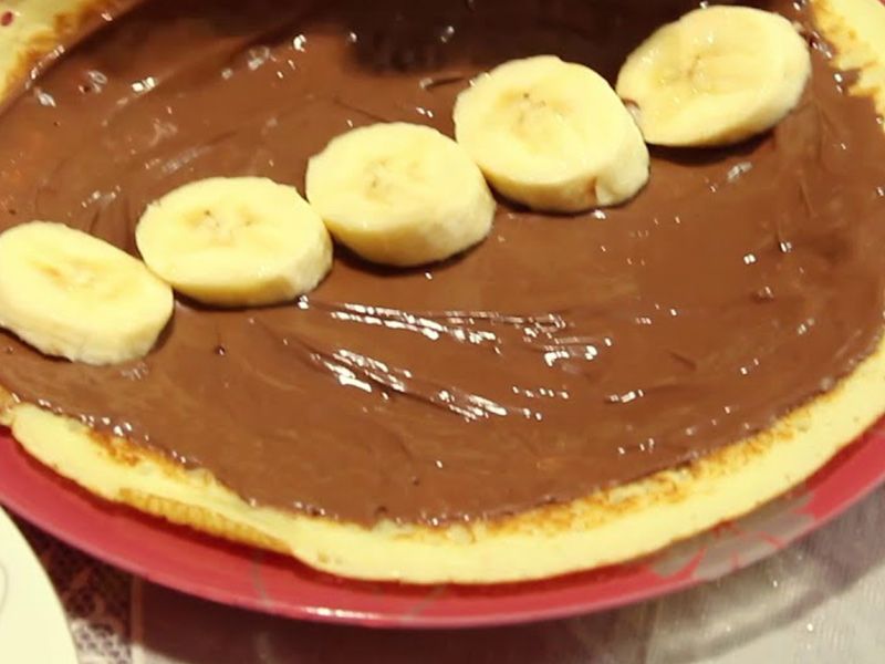 Chocolate With Banana Crepe