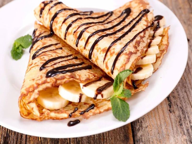 Nutella Chocolate With Banana Crepe