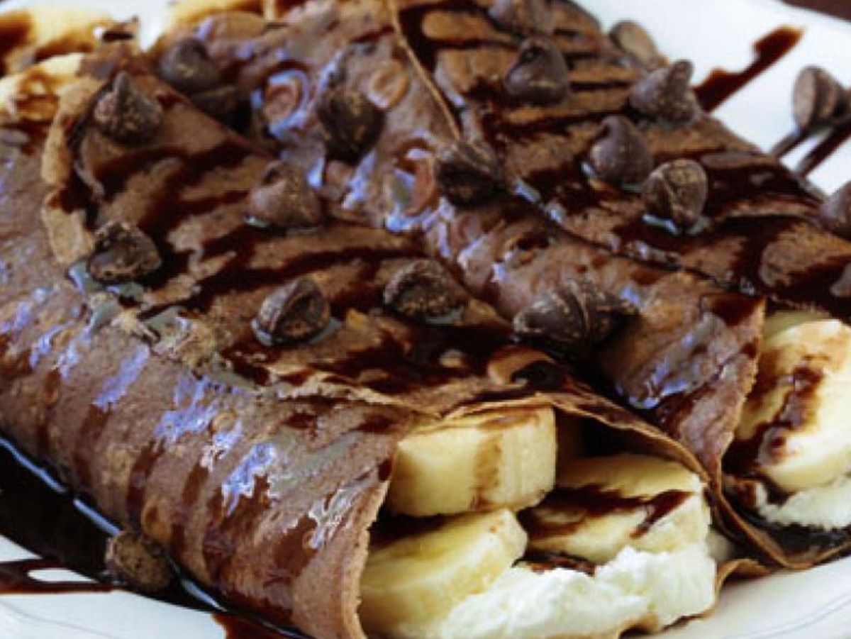 Banana chocolate crepe