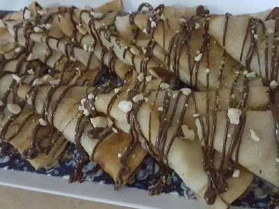 Chocolate With Nuts Crepe