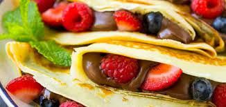Nutella Chocolate With Fruits Crepe