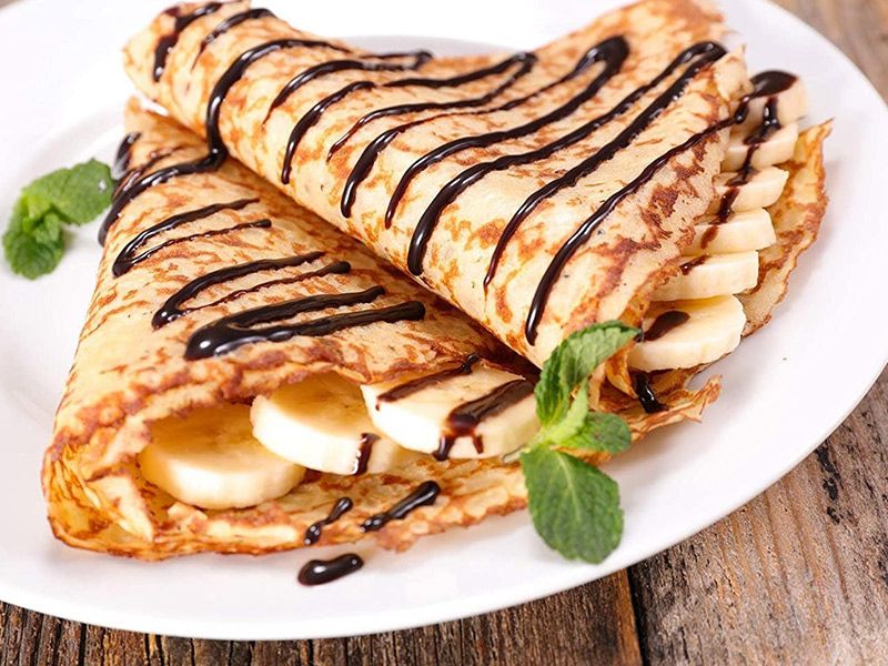 Nutella With Nuts Crepe