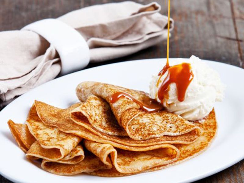 Chocolate With Caramel Crepe