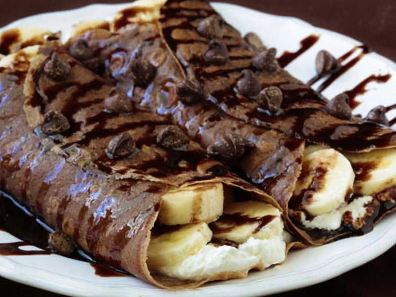 Chocolate With Banana Crepe