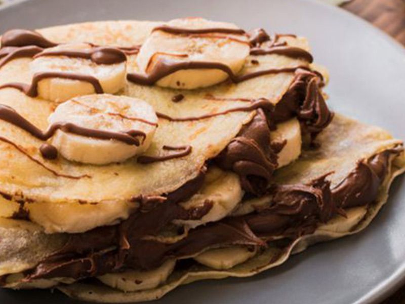 Banana With Honey Crepe