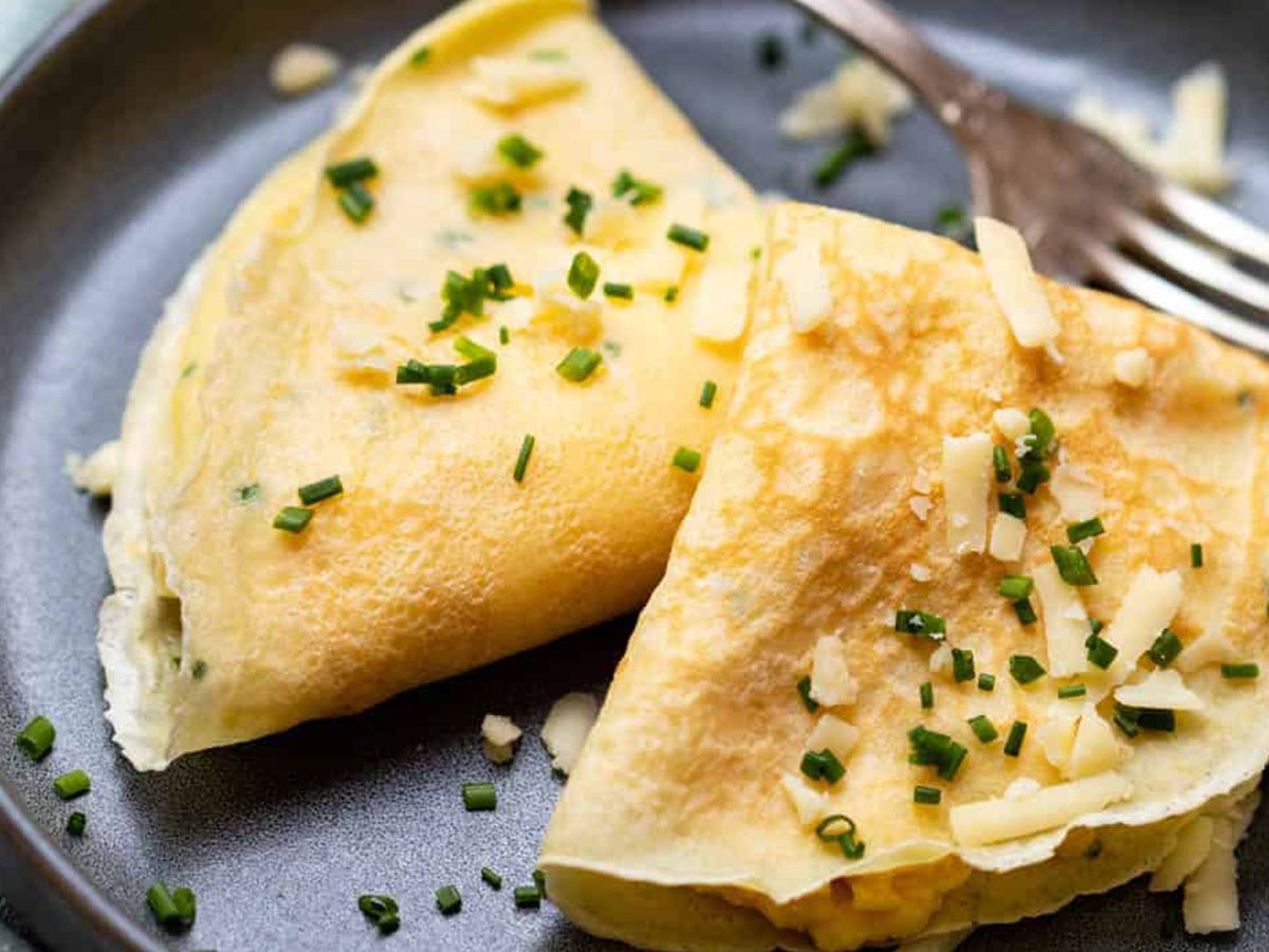 Cheddar crepe