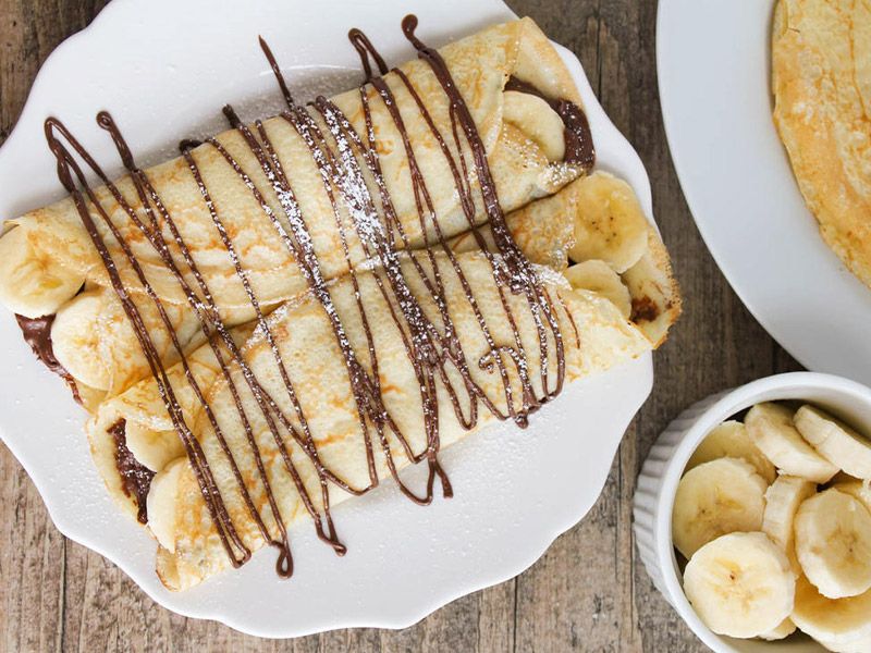 Chocolate With Banana Crepe