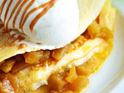 Nutella Chocolate With Peach Crepe