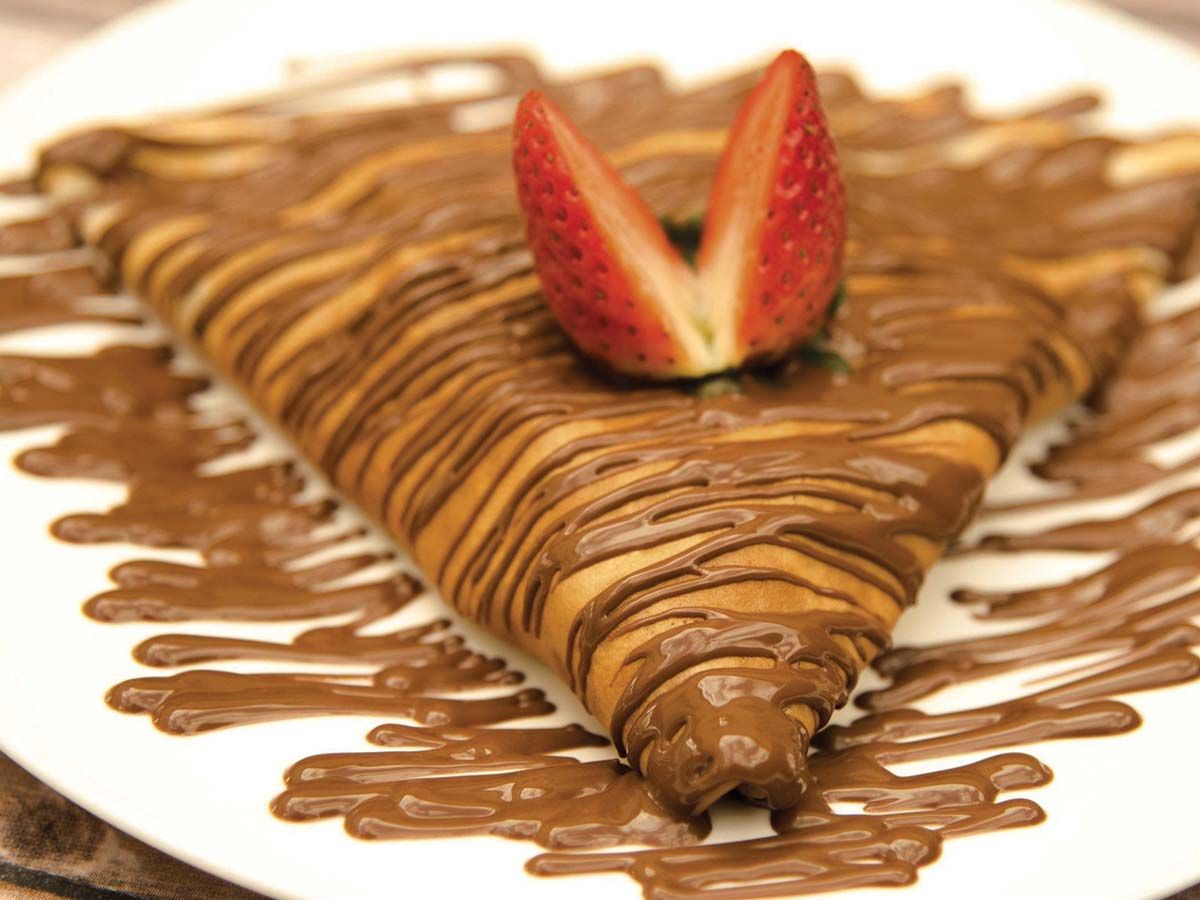 Nutella chocolate crepe