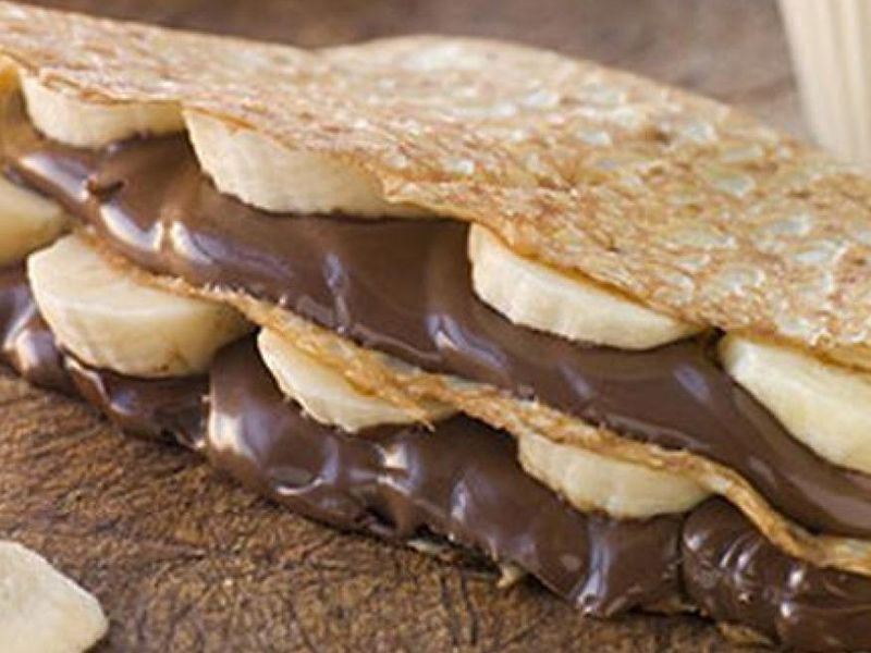 Nutella Chocolate With Banana Crepe