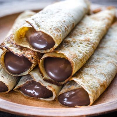 Chocolate And Banana Crepe