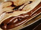 Plain chocolate crepe