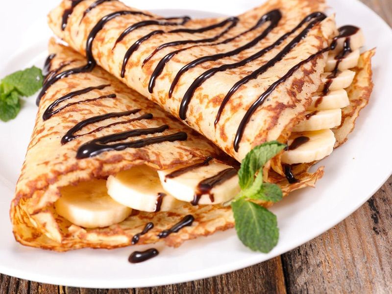 Chocolate With Banana Crepe