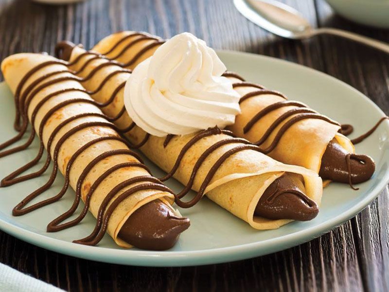 Glamour Chocolate Roll Crepe