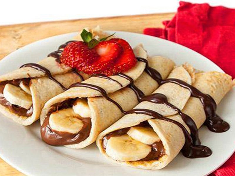 Chocolate with Banana Crepe