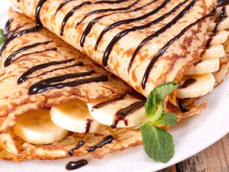 Chocolate With Banana Crepe