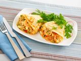 Shrimp Fajita Crepe