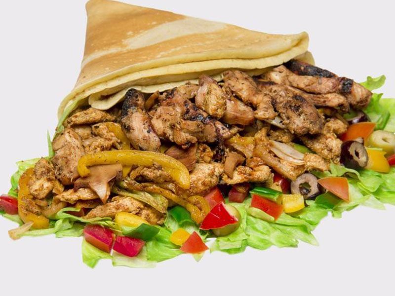 Fresh Chicken Fajita Crepe