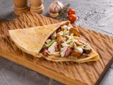 Chicken fajita crepe