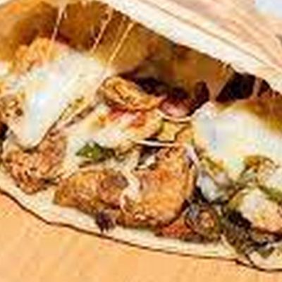 Chicken fajita crepe