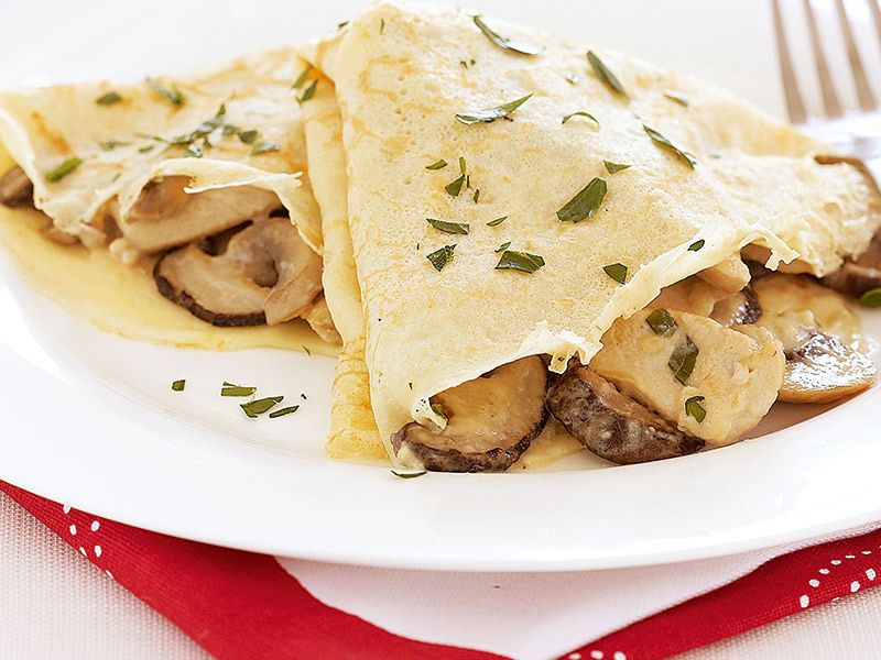 Mushroom Fajita Crepe