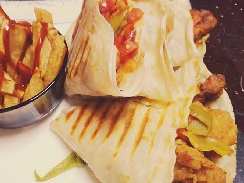 Spicy Chicken Strips Crepe