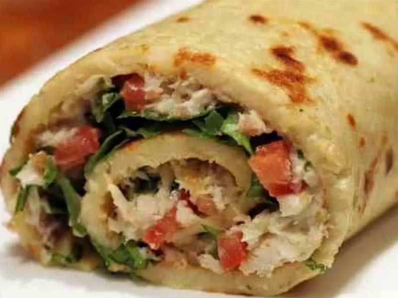 Chicken Pane And Burger Crepe