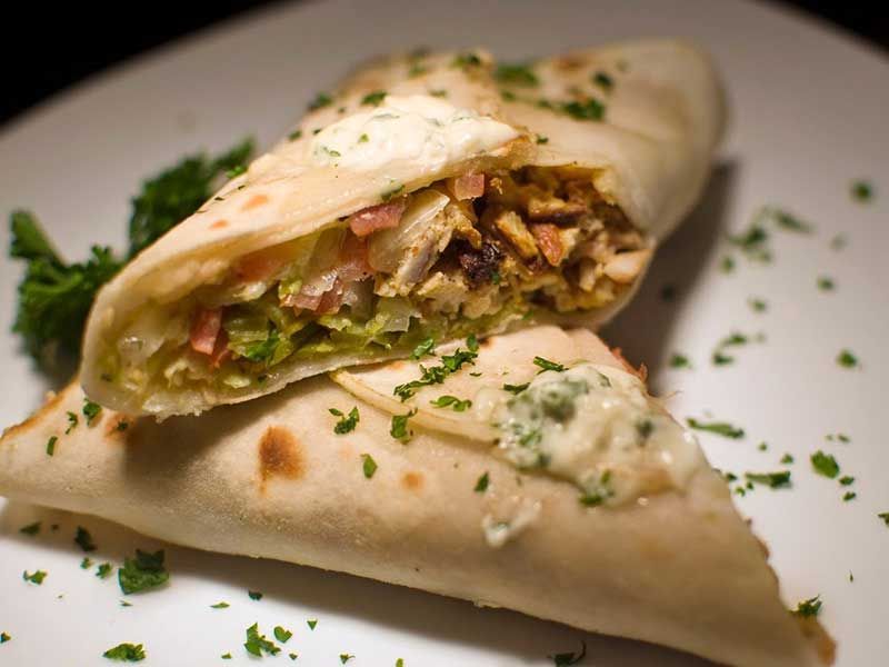 Chicken Pane And Oriental Sausage Crepe