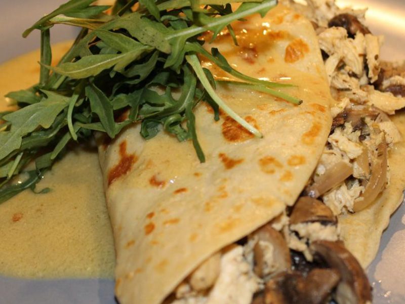 Spicy Katyusha Chicken Crepe