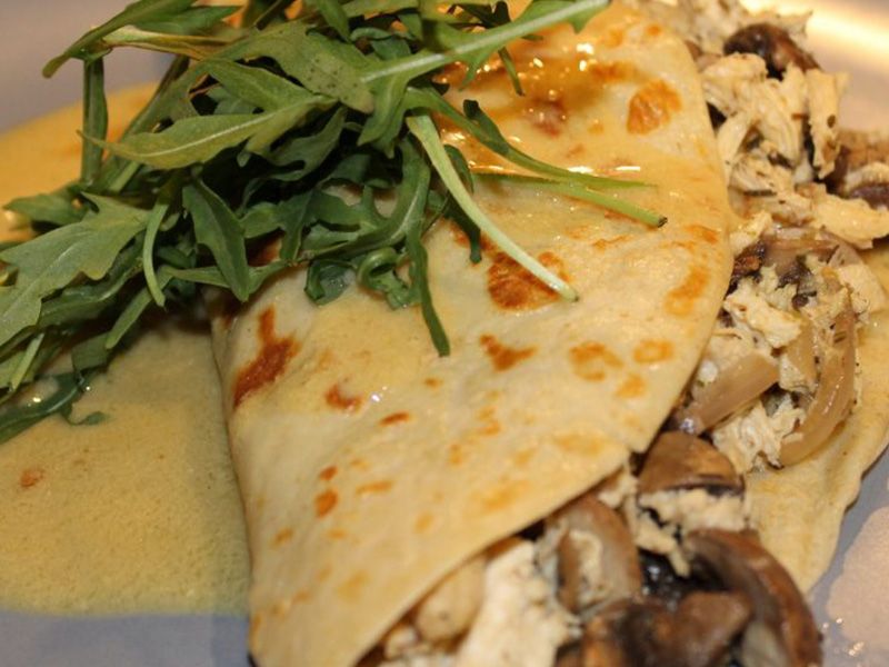 Spicy Chicken Katyoucha Crepe