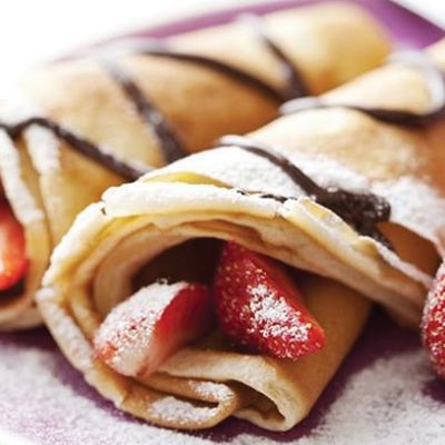 Strawberry chocolate crepe