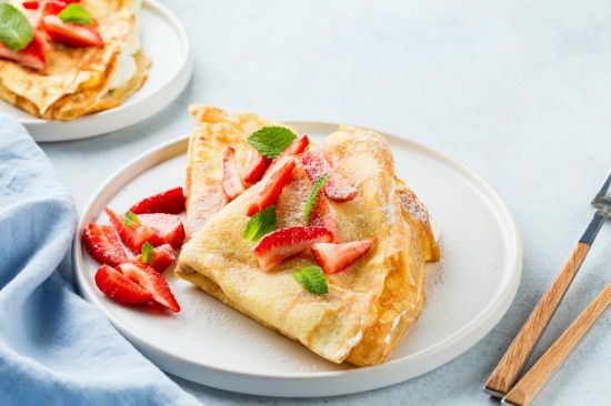 Fruits And Honey Crepe