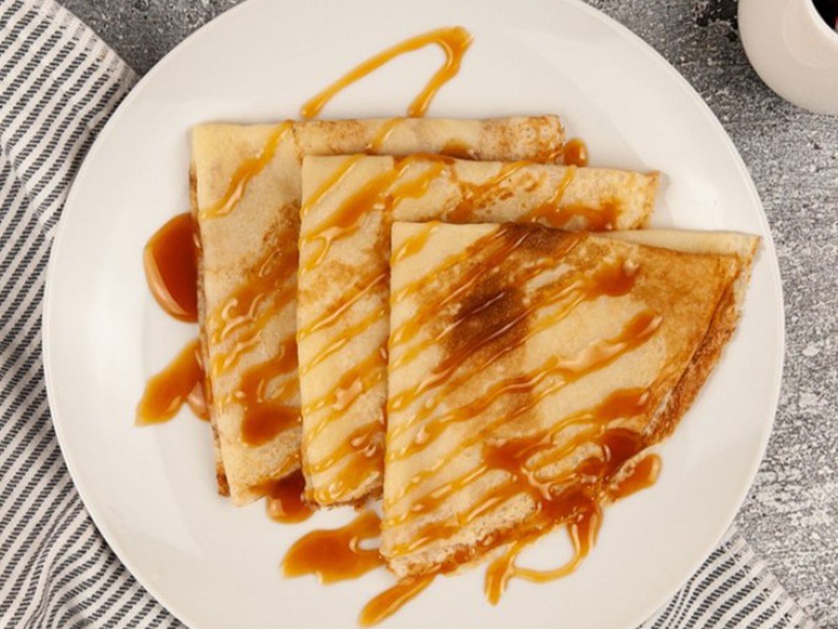 Caramel crepe