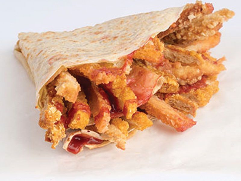 Crispy Chicken And Burger Crepe