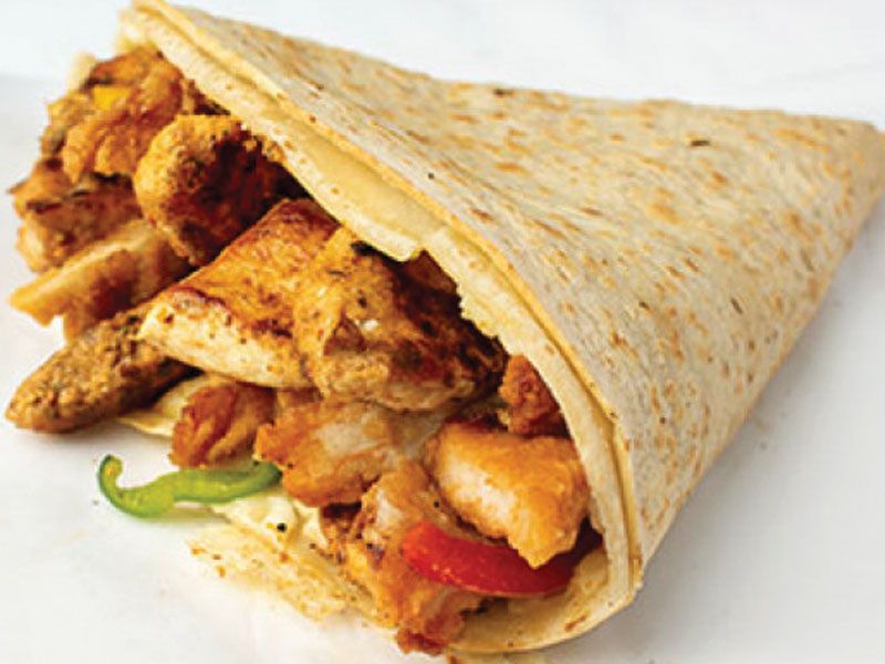 Crispy Chicken And Hot Dog Crepe