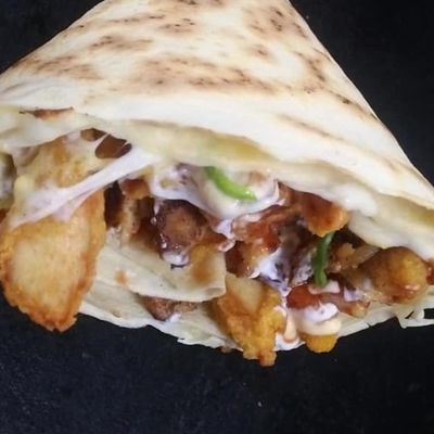 Crispy chicken crepe