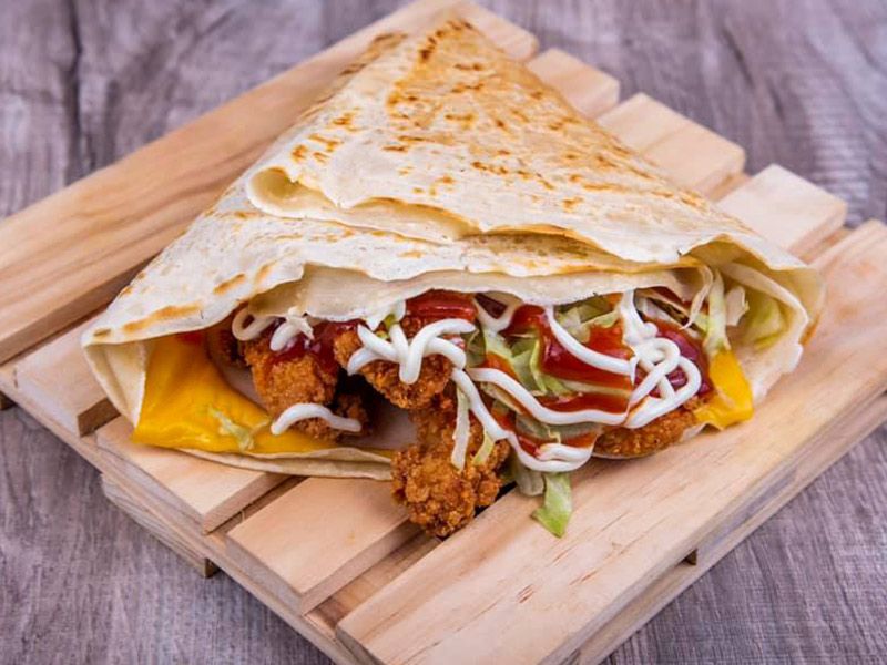 Spicy Crispy Chicken Crepe