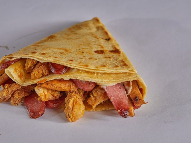 Crispy Crepe On Hot Dog