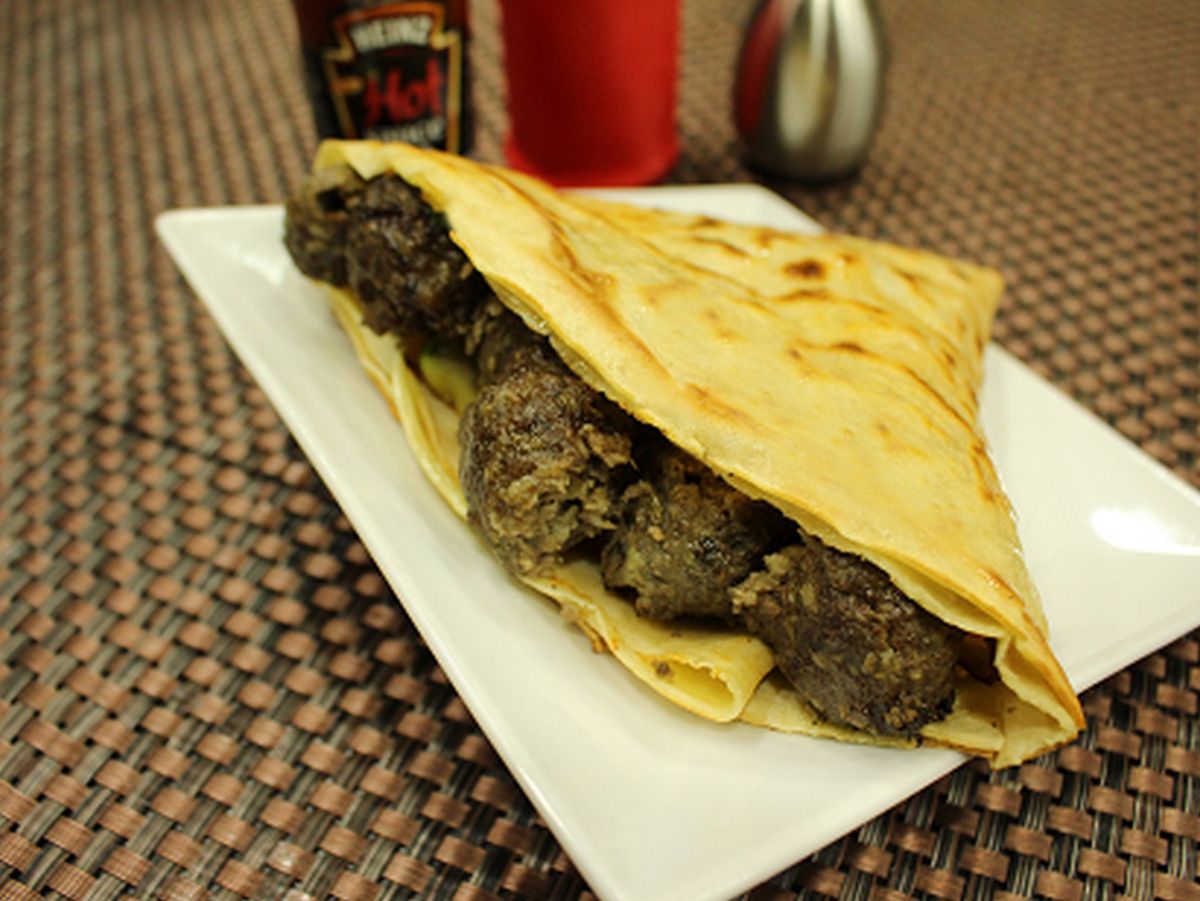 Meat kofta crepe