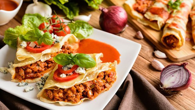 Minced Meat Crepe