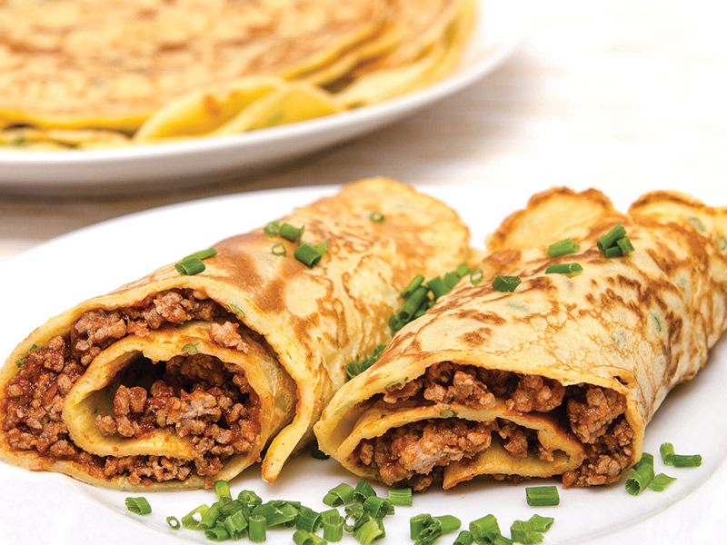 Minced Meat Crepe