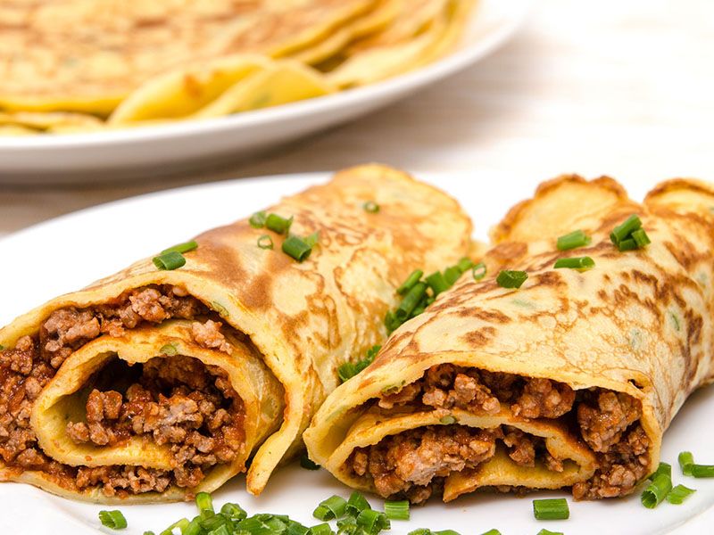 Minced Meat Crepe